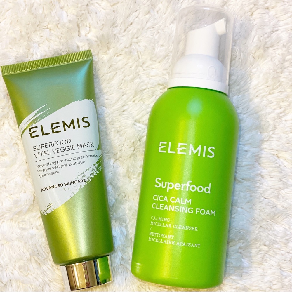 Elemis Superfood Cica Cleansing Foam & Veggie Mask